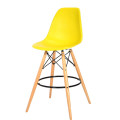 Оптовая продажа дешевой мебели Nordic дизайн пластиковый деревянный стул столовая высокий барный стул стул